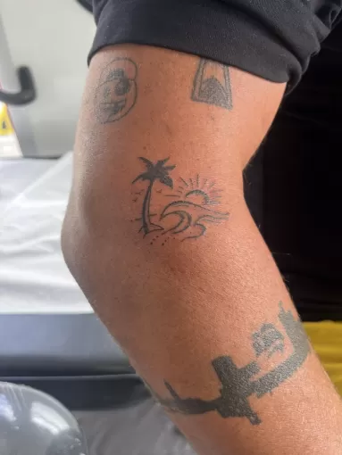 Tatouage réalisé sur Dax, petit souvenir des Landes., Dax, L'Encre du Paradis